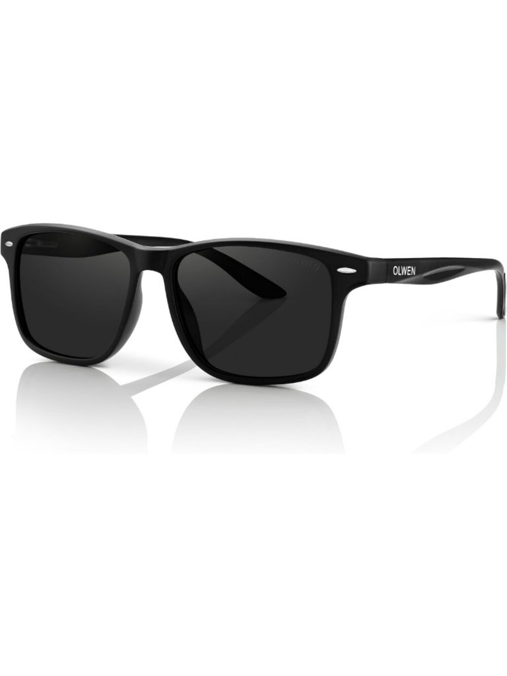 XXL Polarized Wayfarer Sunglasses for Large Heads | Extra Large + Free Hard Case